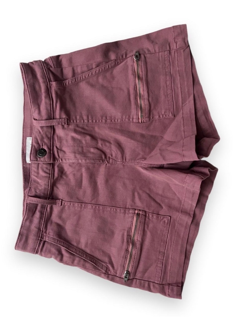 Pistola Hannah / High-Rise Zipper Utility
Cargo Shorts in Plum Rose
